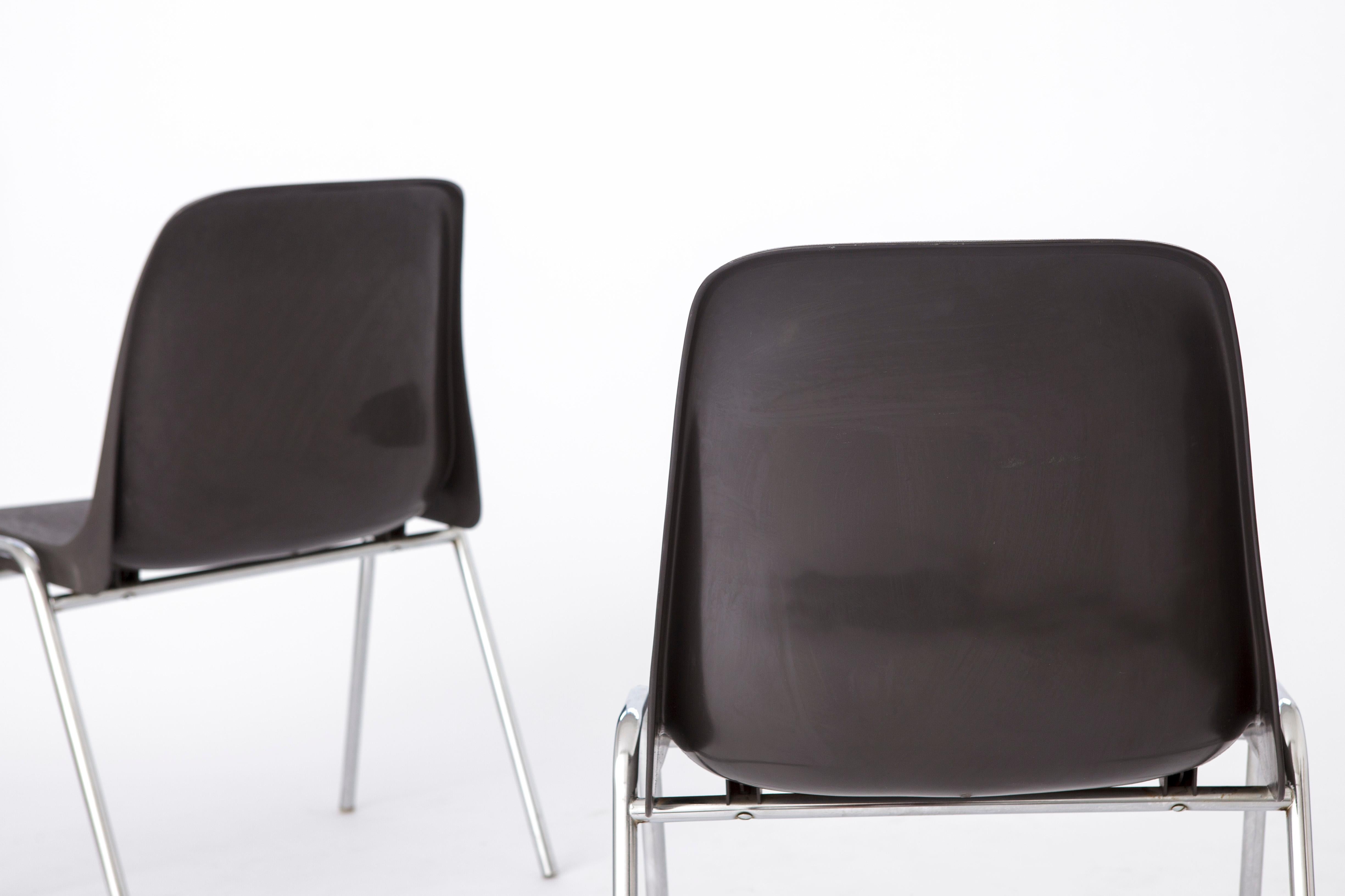 Late 20th Century Vintage Stacking Chairs 1970s Germany For Sale