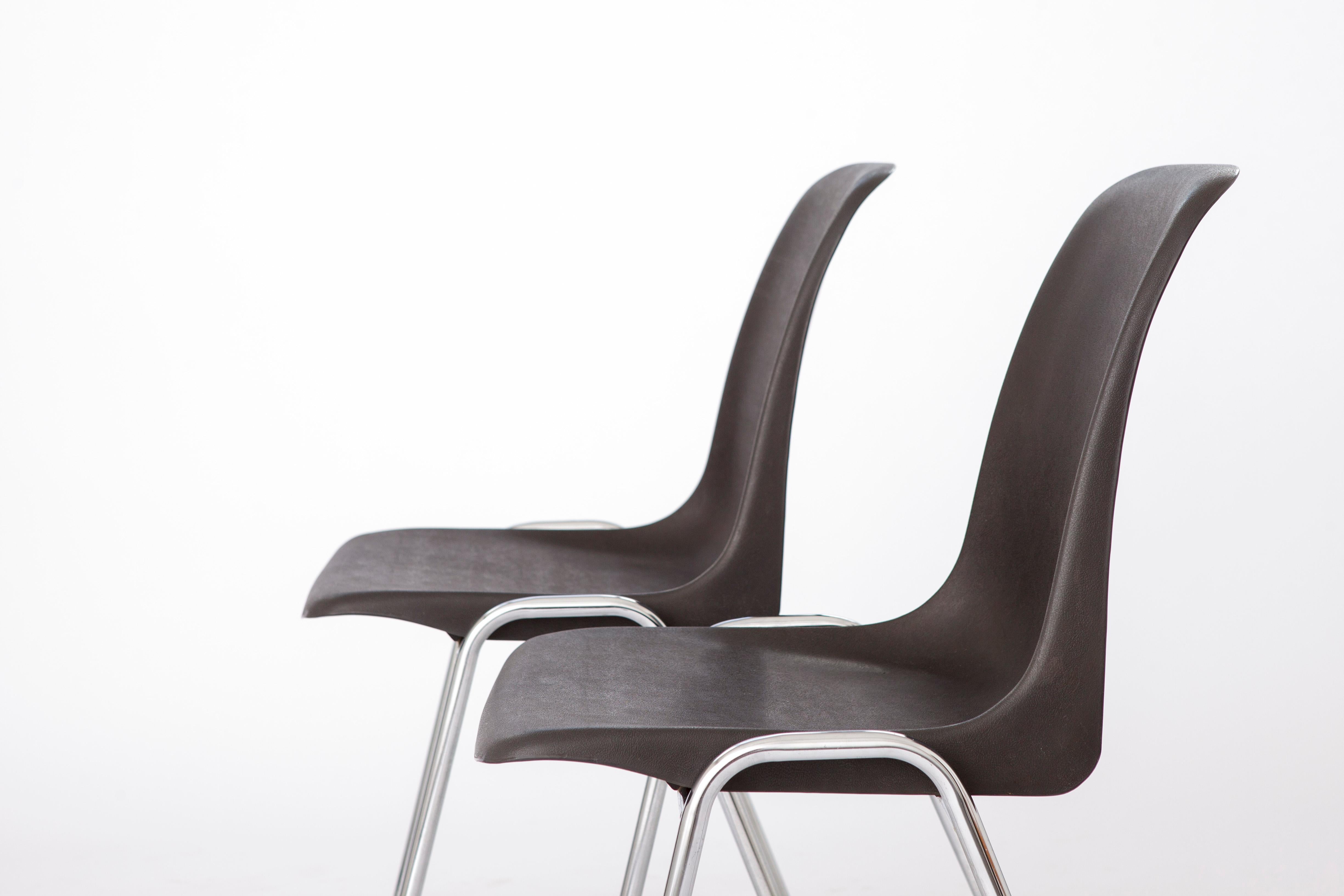 Metal Vintage Stacking Chairs 1970s Germany For Sale