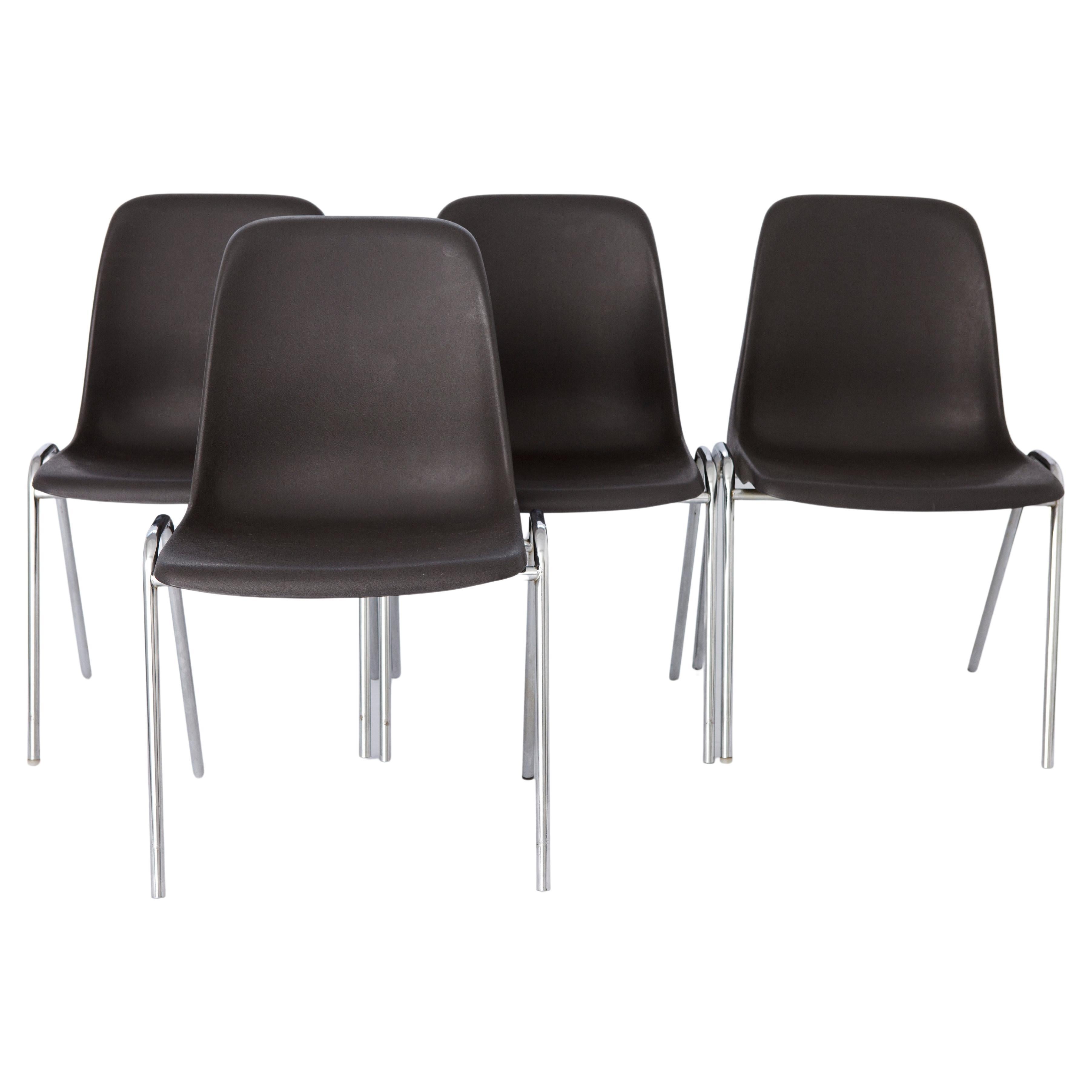 Vintage Stacking Chairs 1970s Germany