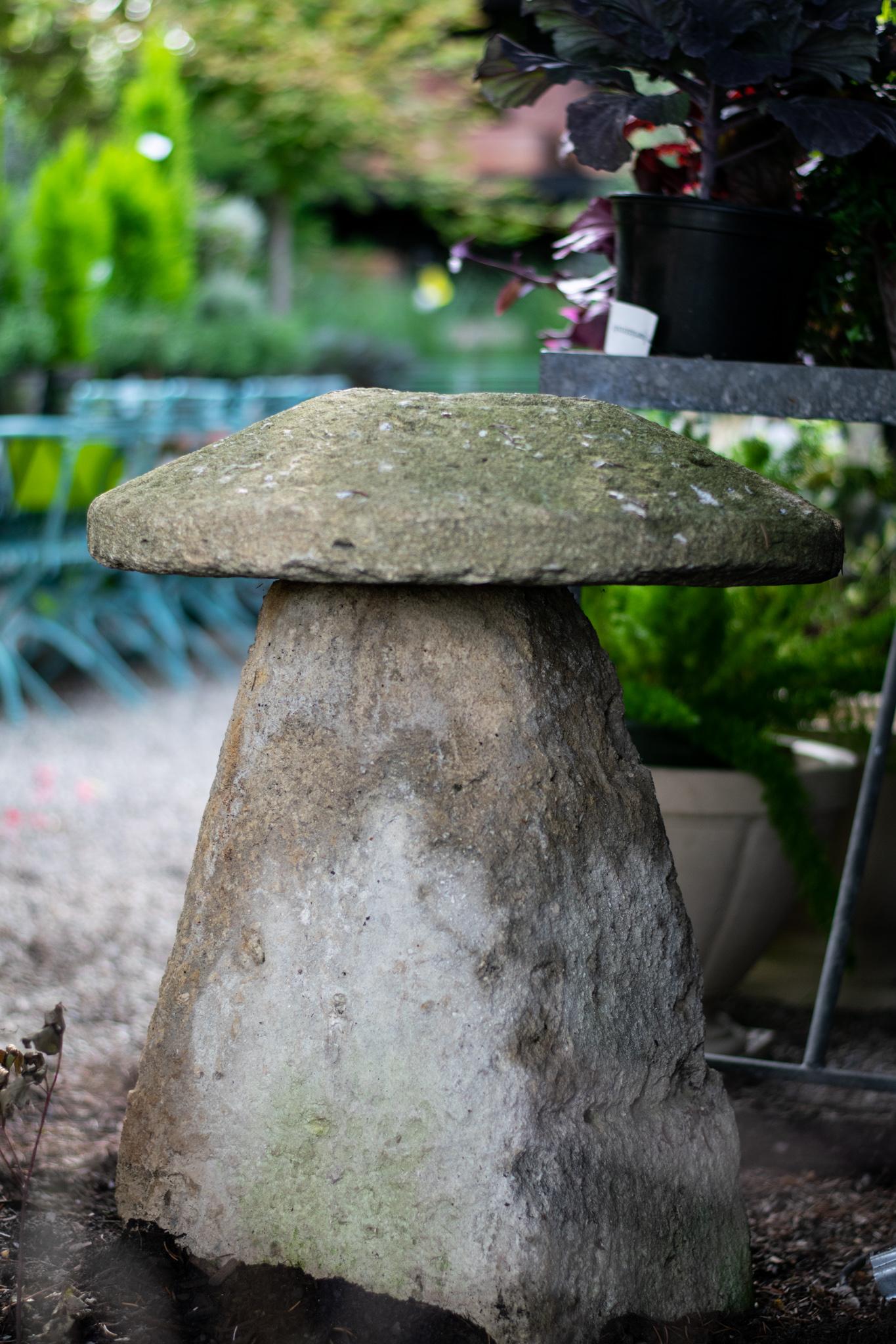 mushroom shaped stones for supporting haystacks