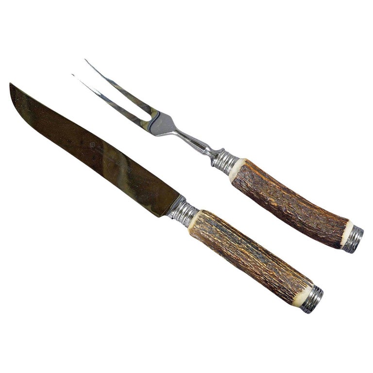 Vintage Antler-Handled Steak Knives - Set of 6 - Wonderful Life Farm