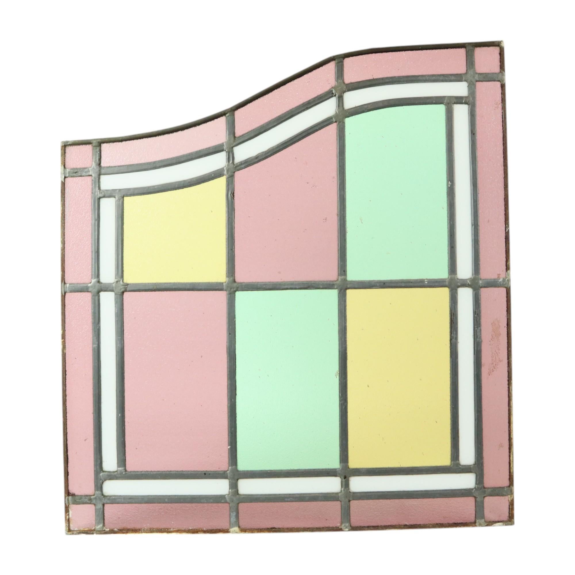 Vintage Stained Glass Window Stained Glass Set of 2 Classic Style 92x50cm 2