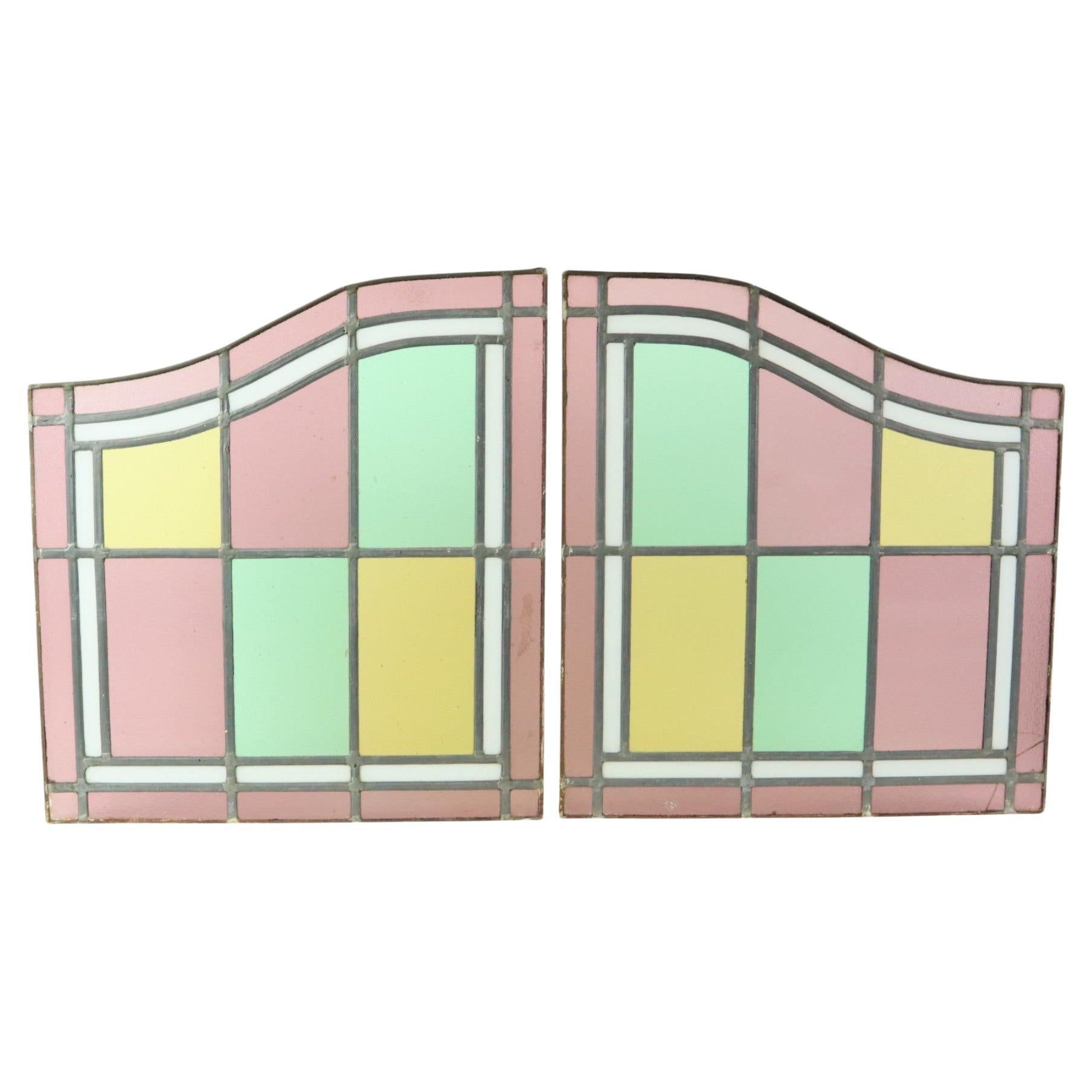 Vitrail Vintage The Window Set of 2 Classic Style 92x50cm