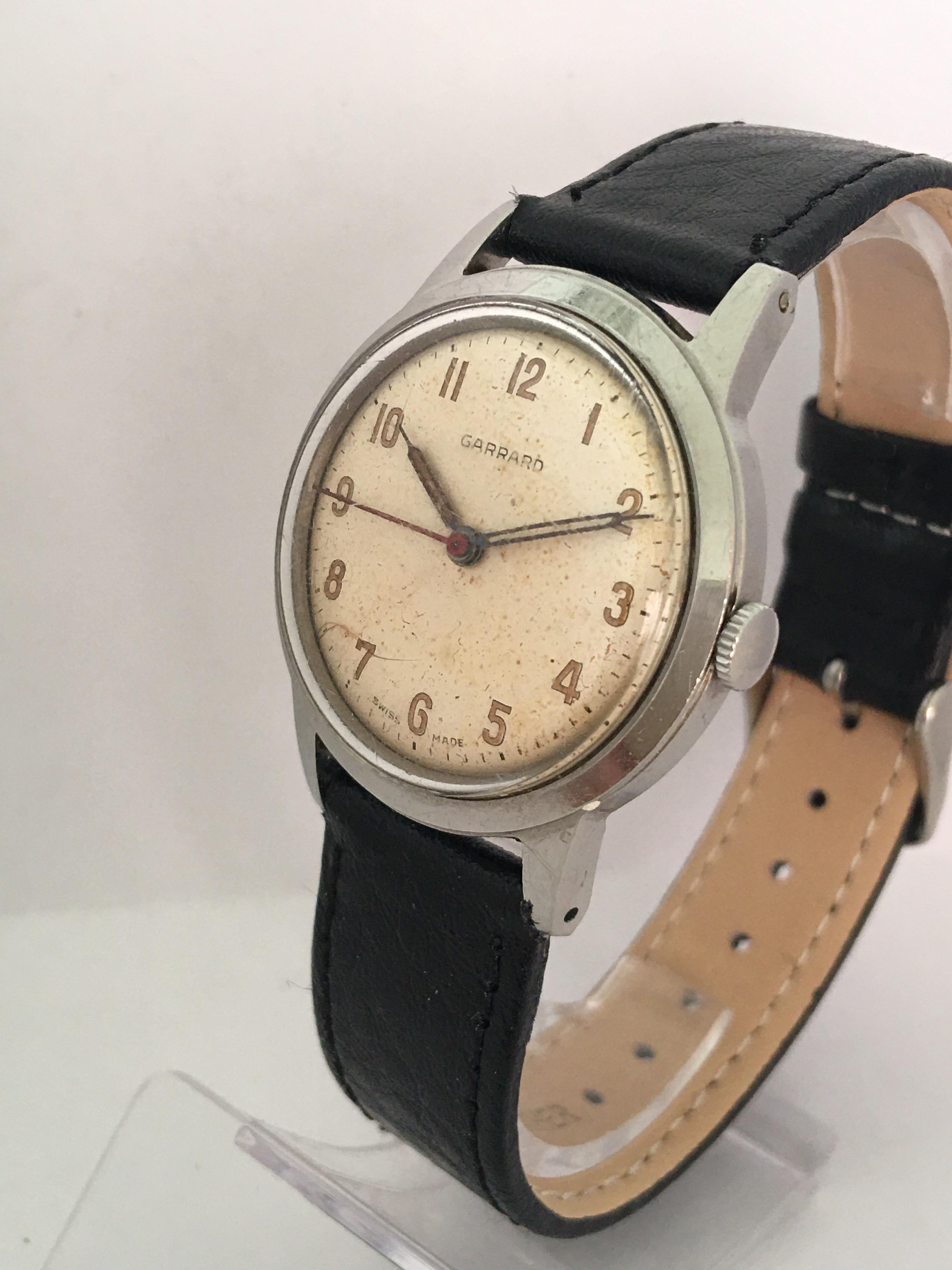 A Classic and beautiful example of a 1950’s Manual winding Watch. 

There is a 1961 inscription on the back of the watch, from Imperial Chemical Industries Ltd. although the inscription is dated 1961, we believe the watch was made some time in the