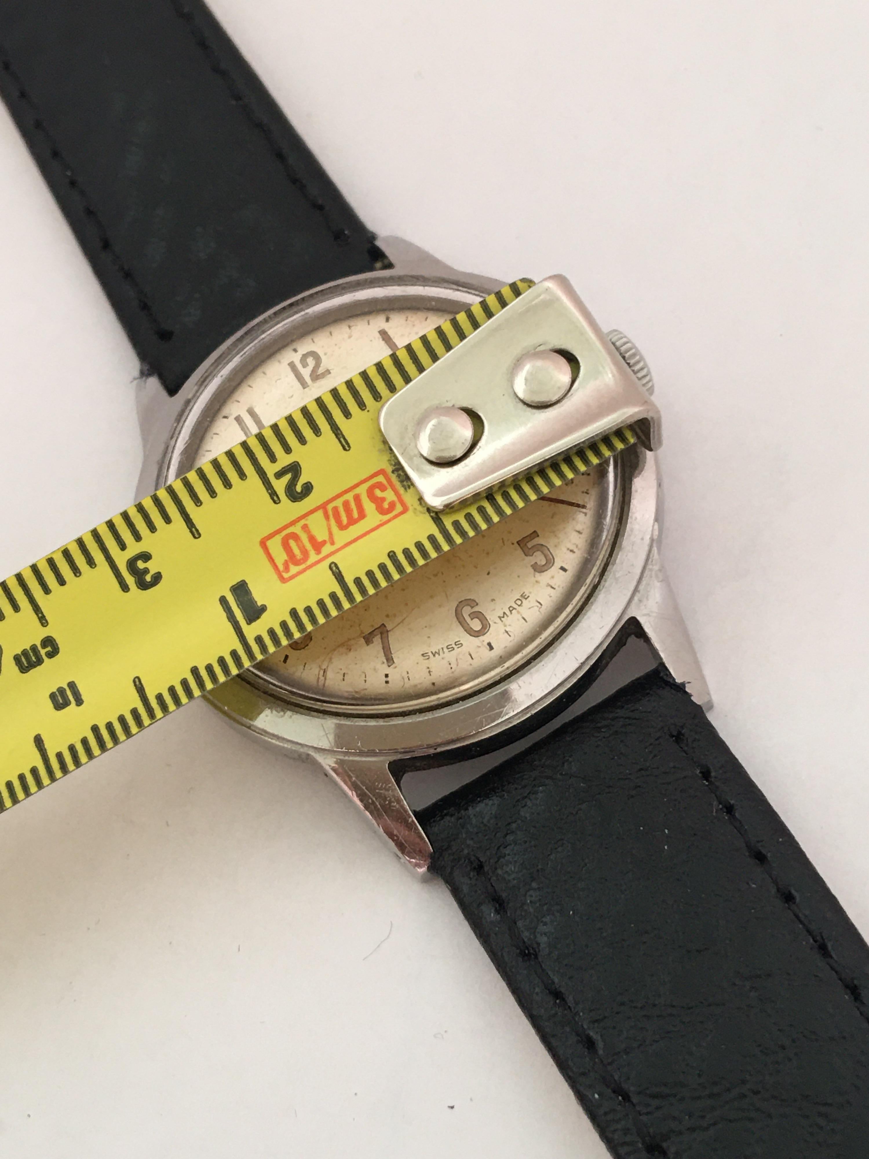 Vintage Stainless Steel 1950s Garrard Watch For Sale at 1stDibs ...