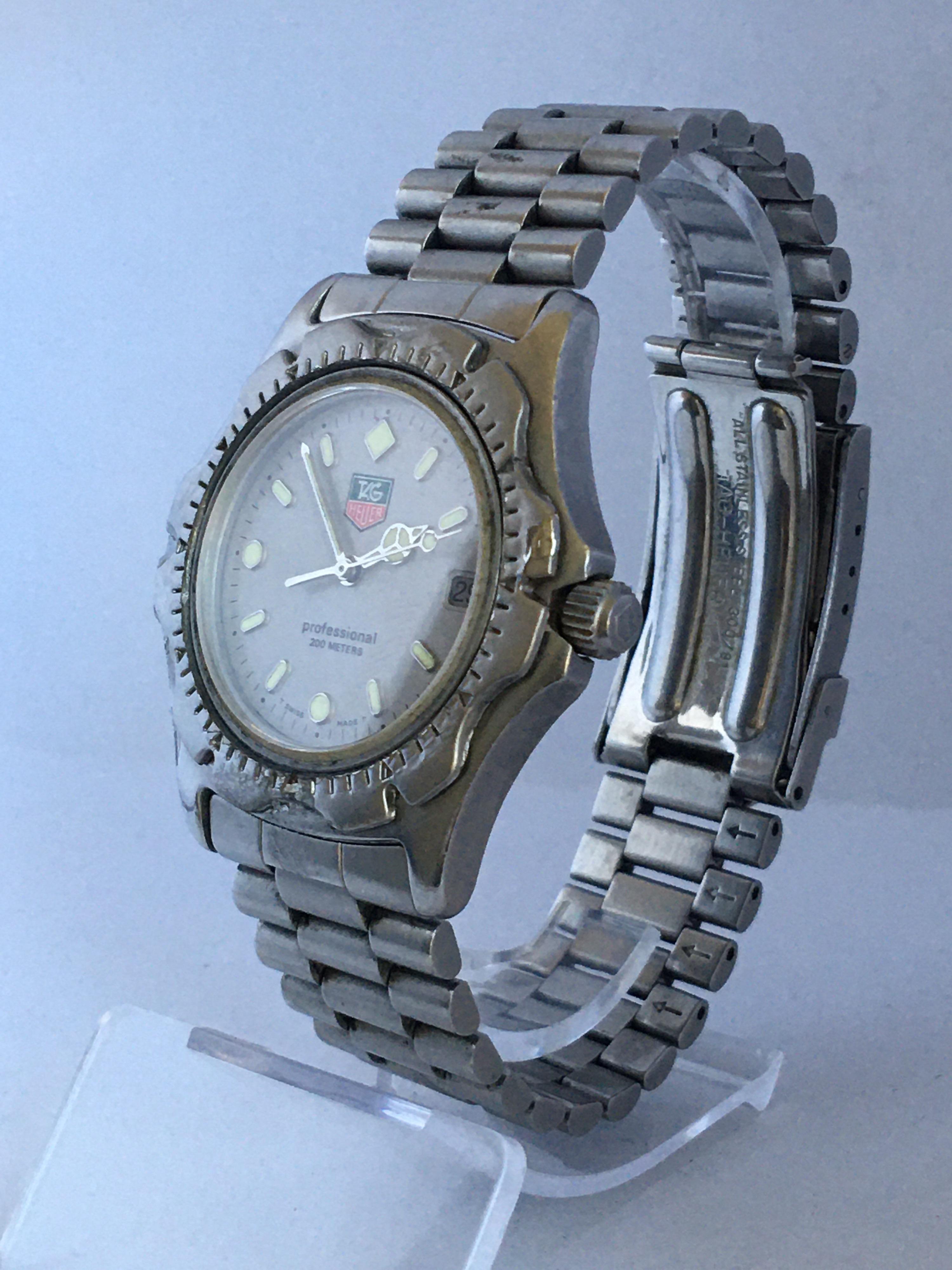 vintage tag heuer professional 200 meters