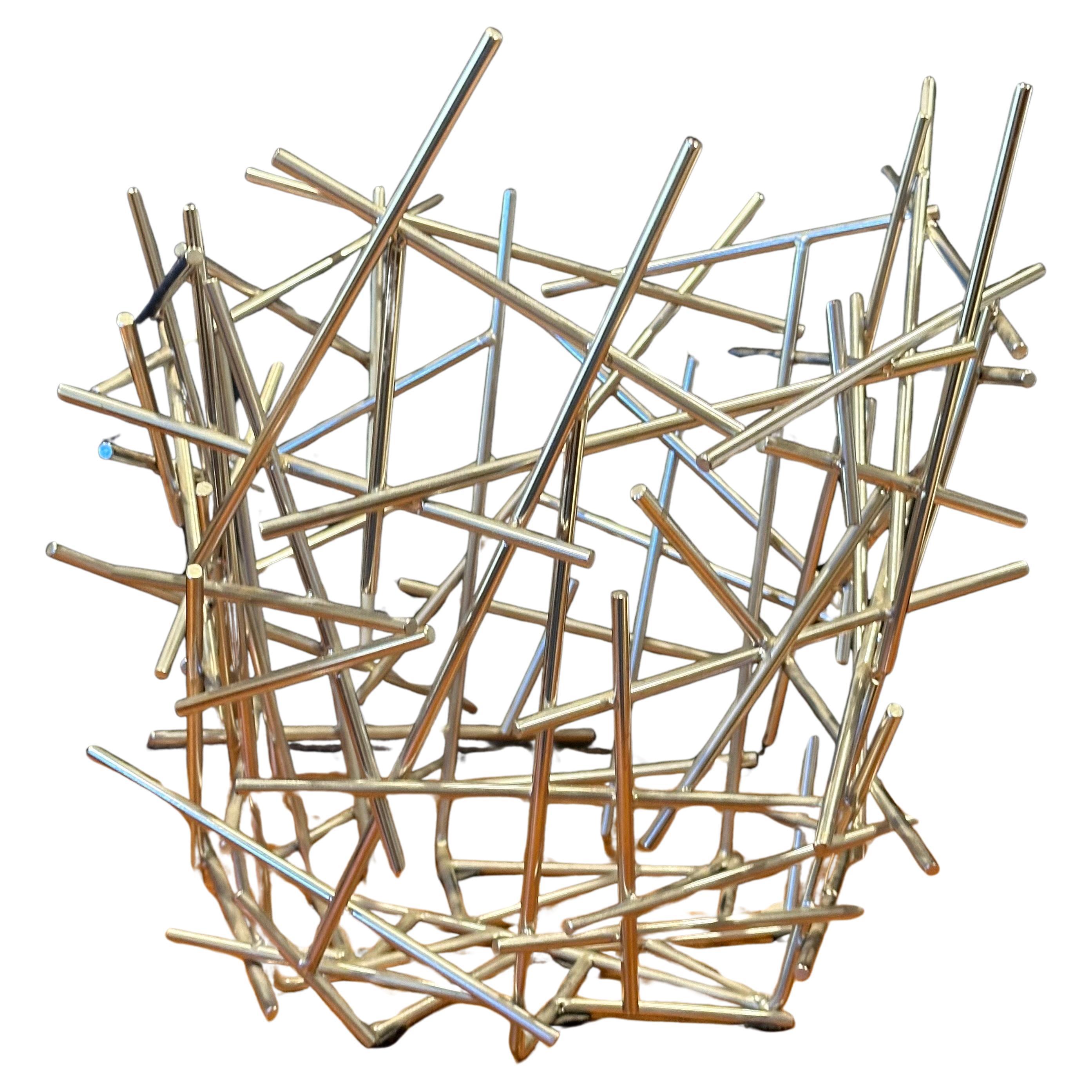 Panier à citrines Blow Up en acier inoxydable vintage de Fratelli Campana pour Alessi en vente 4
