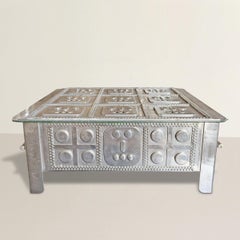 Scatola vintage in acciaio inox di Stanley Szwarc