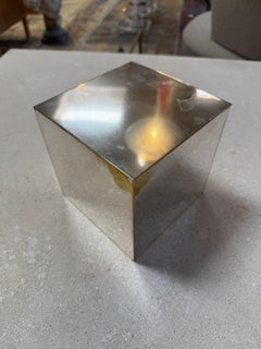 Vintage Stainless Steel Hinged Storage Box