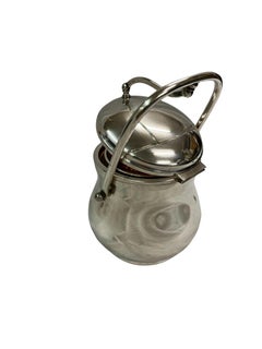 Vintage stainless steel ice bucket, Macabo, Aldo Tura, 1960s, Italy