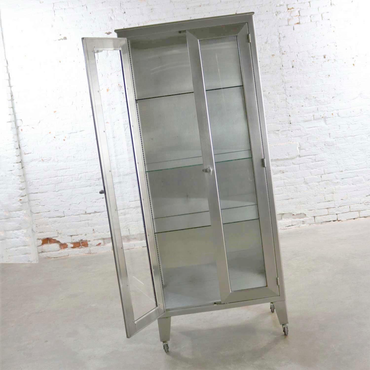 vintage stainless steel cabinet