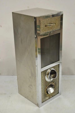 Vintage Stainless Steel Industrial Restaurant Coffee Bean Storage Dispenser (2)