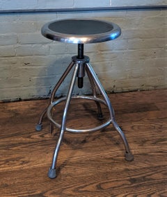 Vintage Stainless Steel Medical Stool
