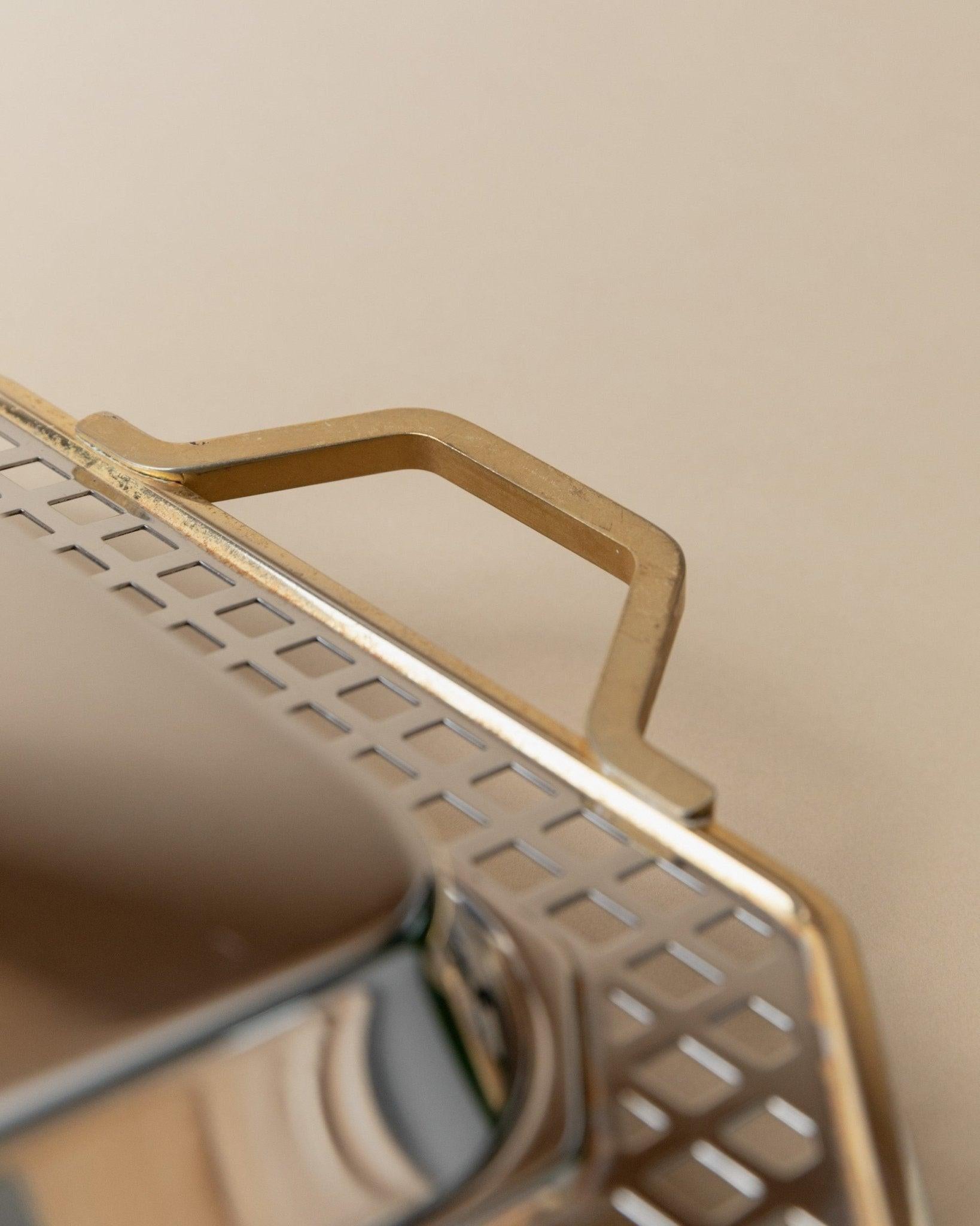 Vintage Stainless Steel Tray, Serving Platter by Inoxpran Orchidea Line, 1980s For Sale 2