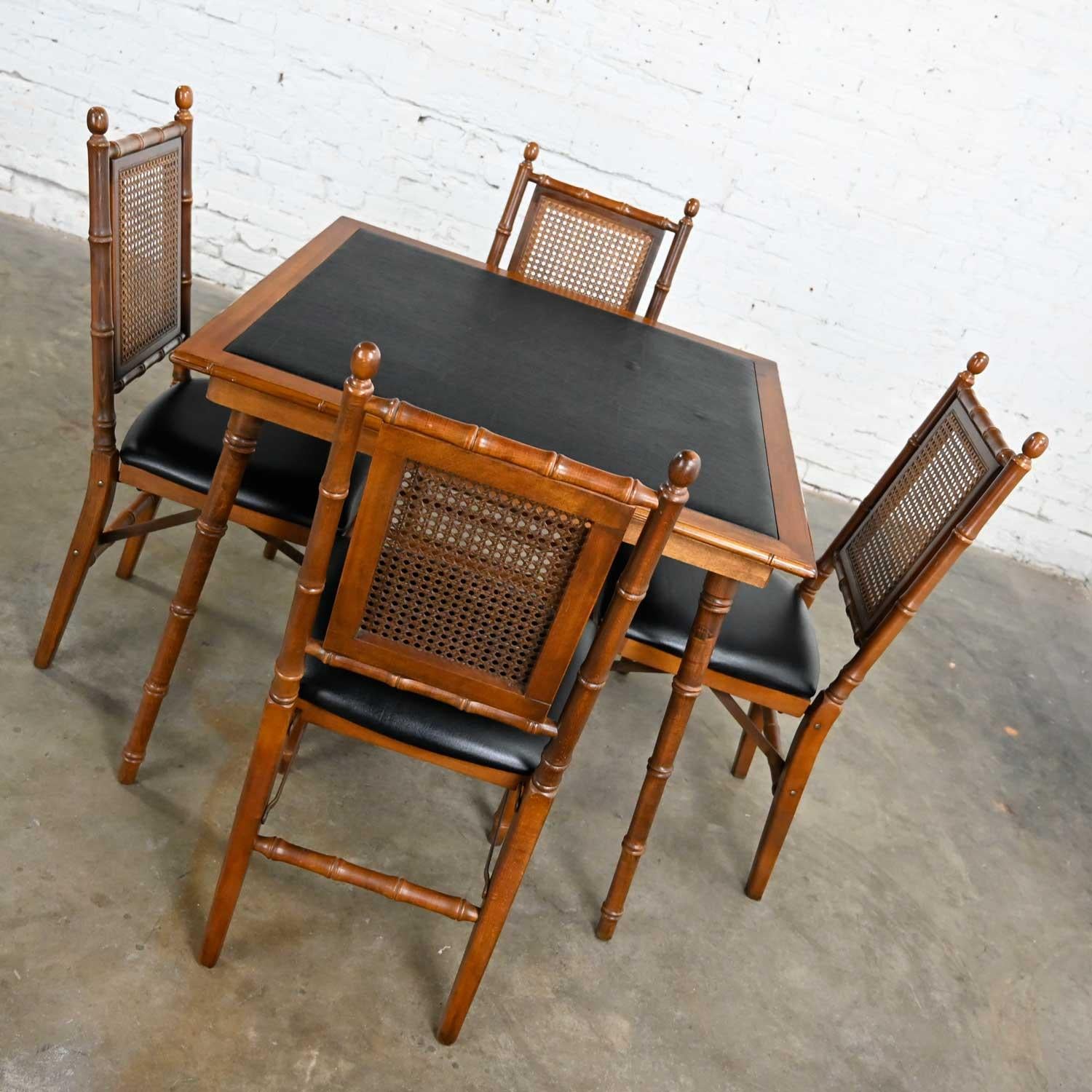 stakmore table and chairs