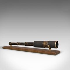 Stalking Telescope, English, Leather, Brass, Pocket, 3 Draw, Early 20th Century