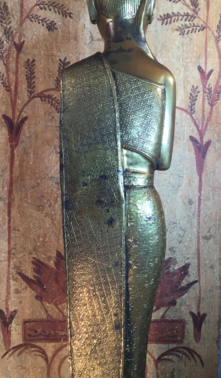 Vintage Standing Bronze Beauty Statue For Sale at 1stDibs