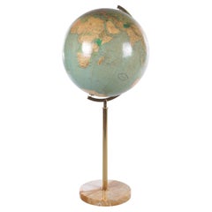 Large Vintage Terrestrial Globe, Continental