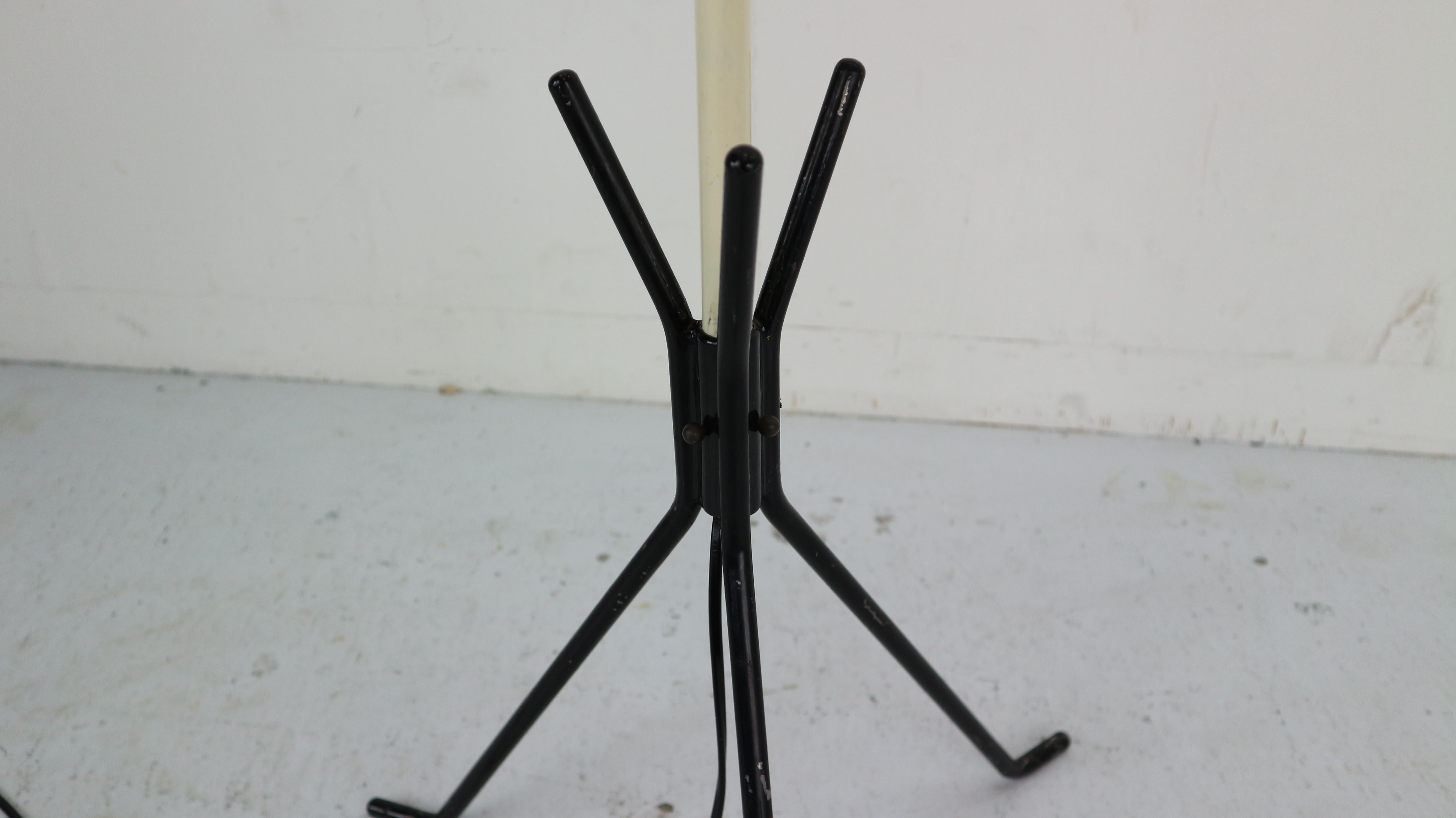 French Vintage Standing Tripod Floor Lamp, 1950s