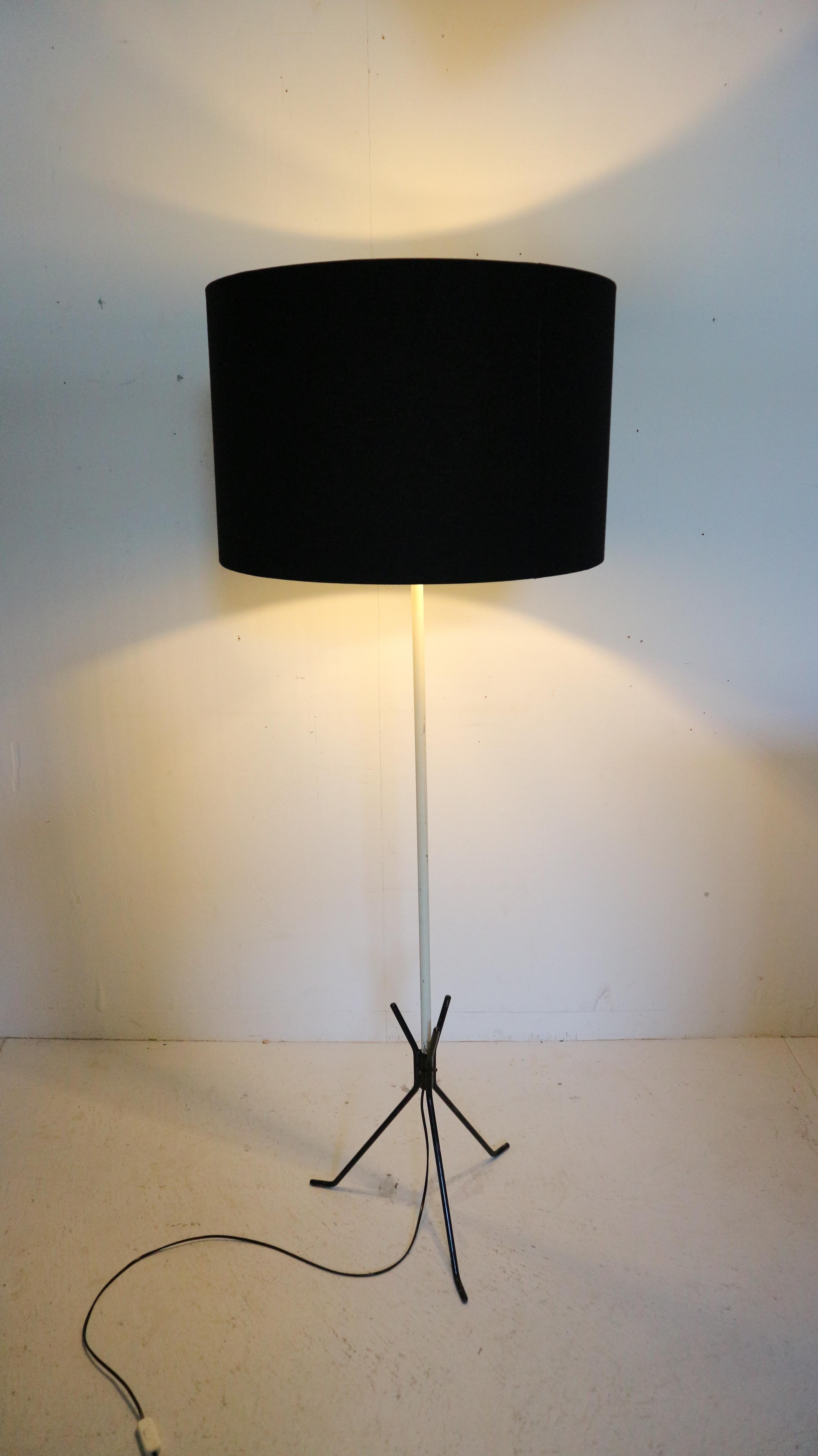 Vintage Standing Tripod Floor Lamp, 1950s 2