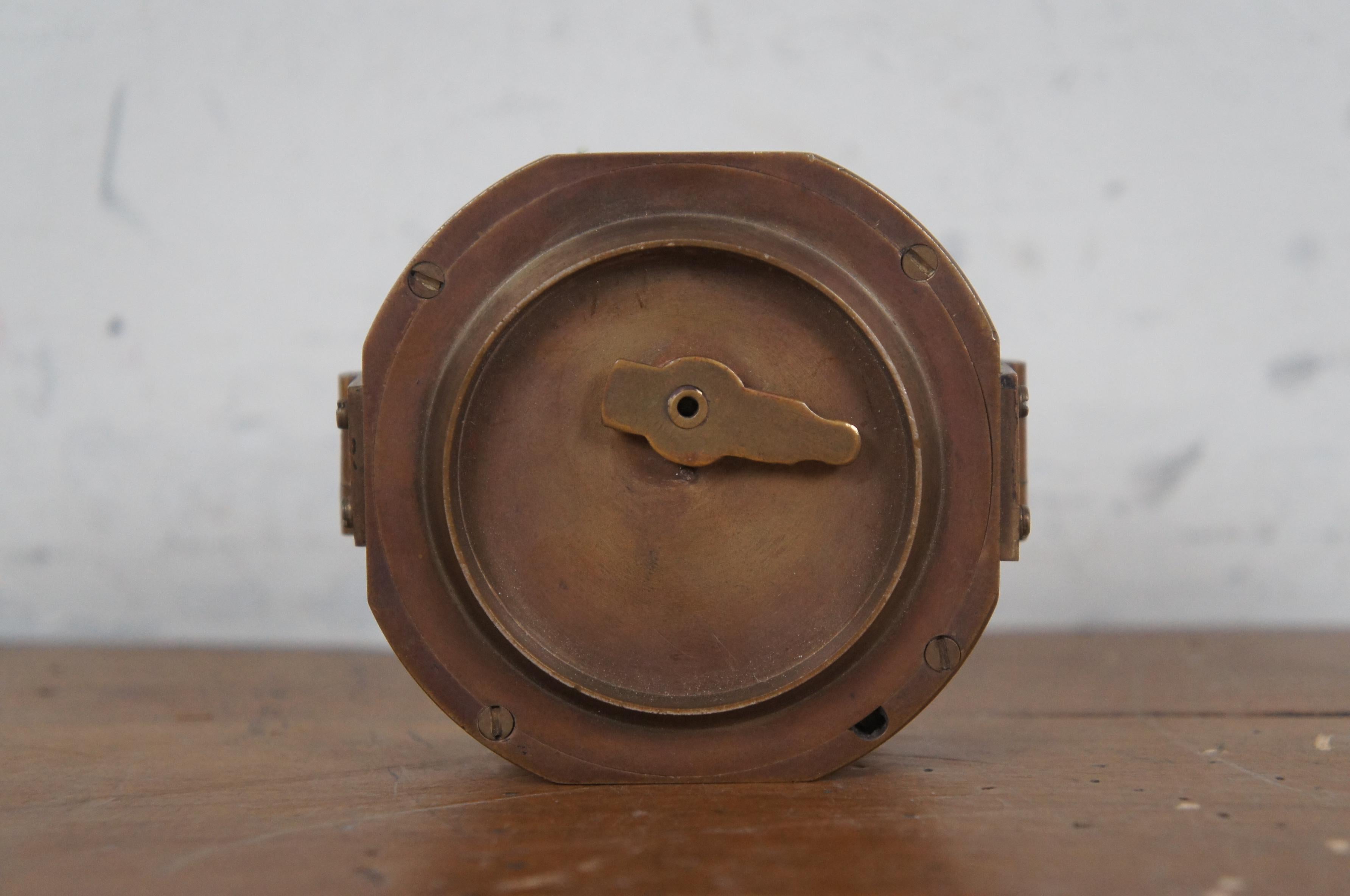Vintage Stanley London Brass Natural Sine Nautical Navigation Compass 3