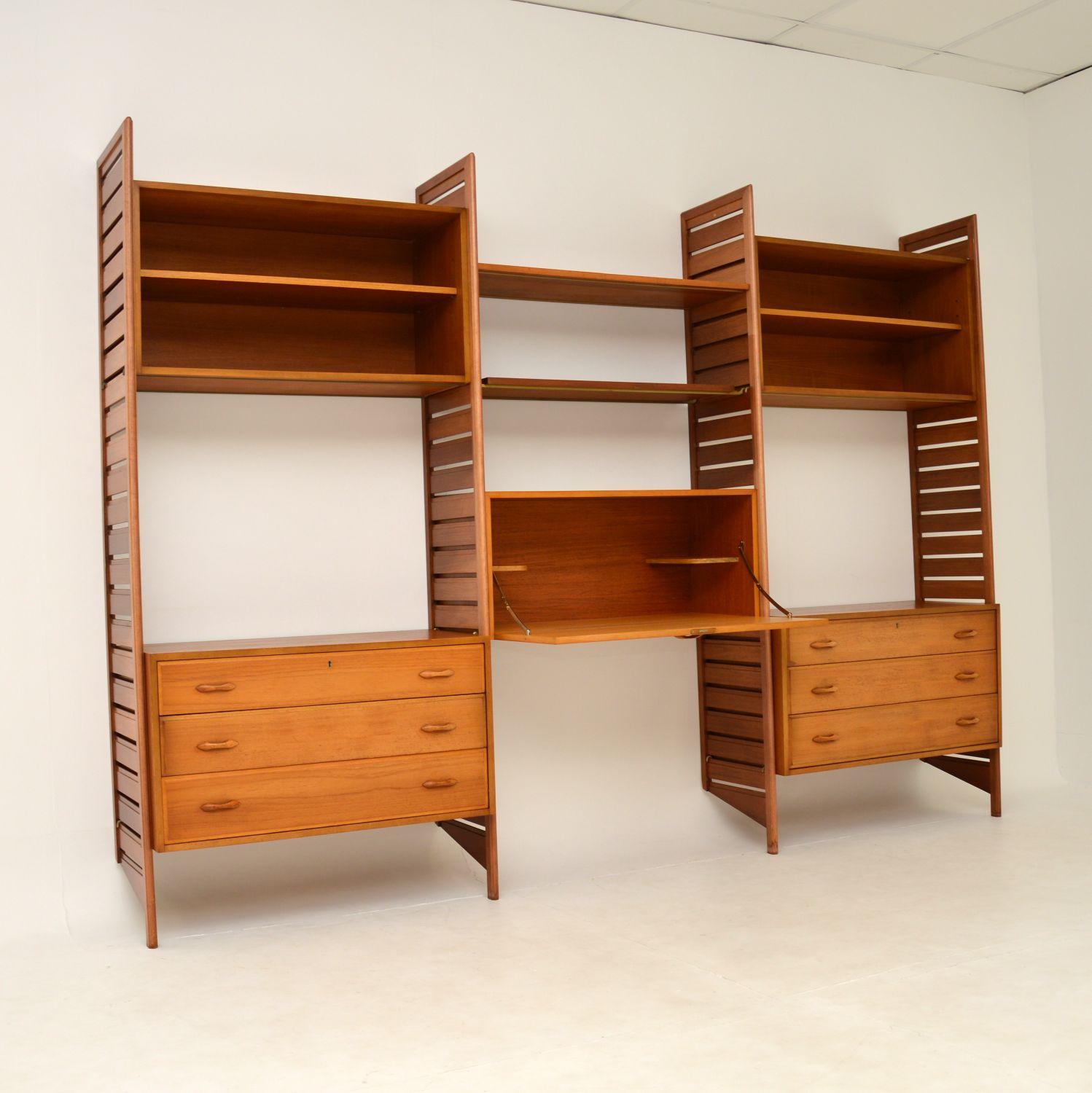 Vintage Staples Ladderax Bookcase / Cabinet / Shelving in Teak 3