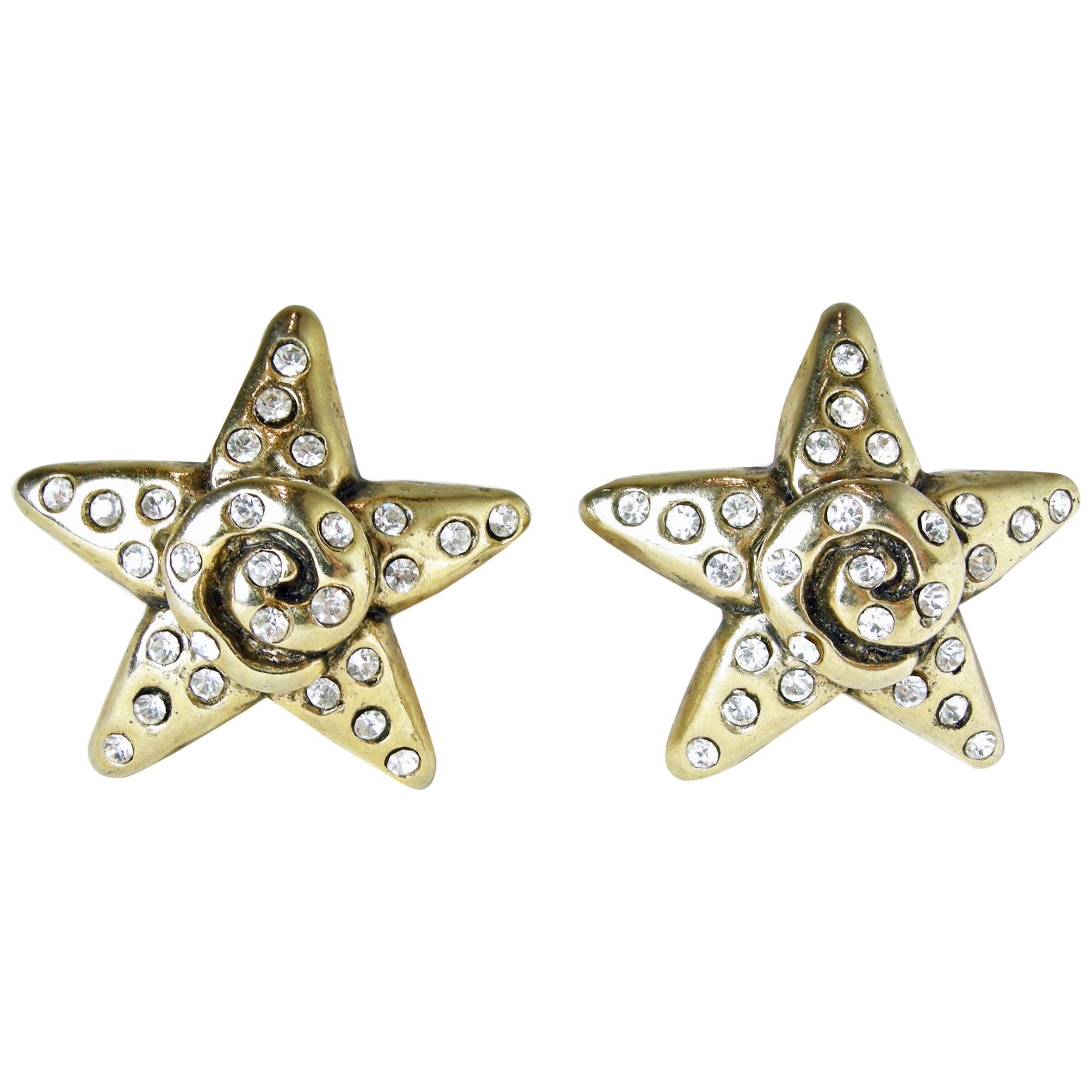 Vintage Star Earrings For Sale