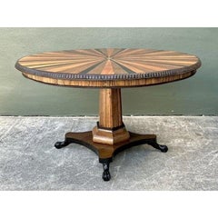 Vintage Starburst Inlay Dining Table