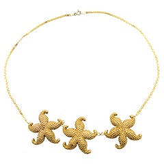 Collana Vintage Starfish in oro giallo 14 carati