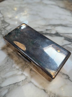 Vintage State Express Cigarettes Metal Cigarette Box with Wooden Interior