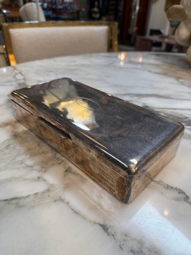 state express cigarette box Vintage State Express Cigarettes Metal Cigarette Box with Wooden Interior  For Sale at 1stDibs