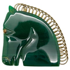 Vintage Statement Bakelite Horse
s Head Brooch 1940s Vintage Statement Bakelite Horse
s Head Brooch 1940s
