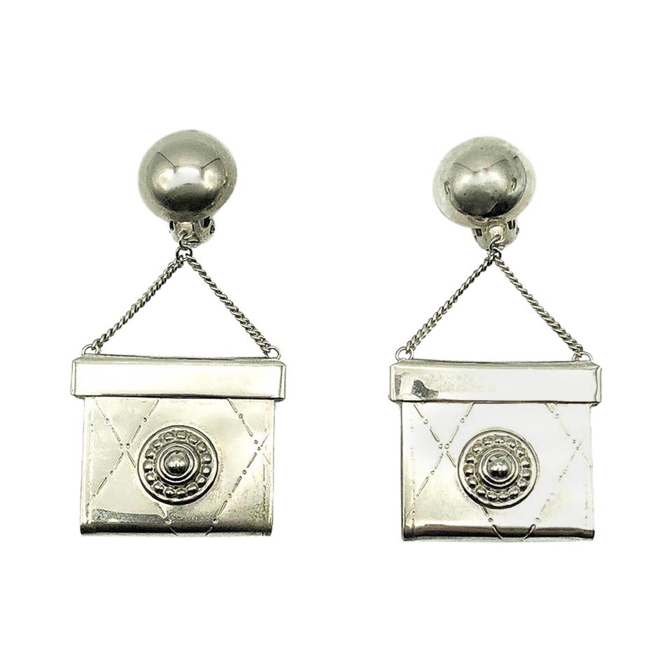 Pendientes de bolso vintage de los años 80 en venta