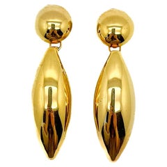 Boucles d'oreilles bombes, longues gouttes, Vintage 1980