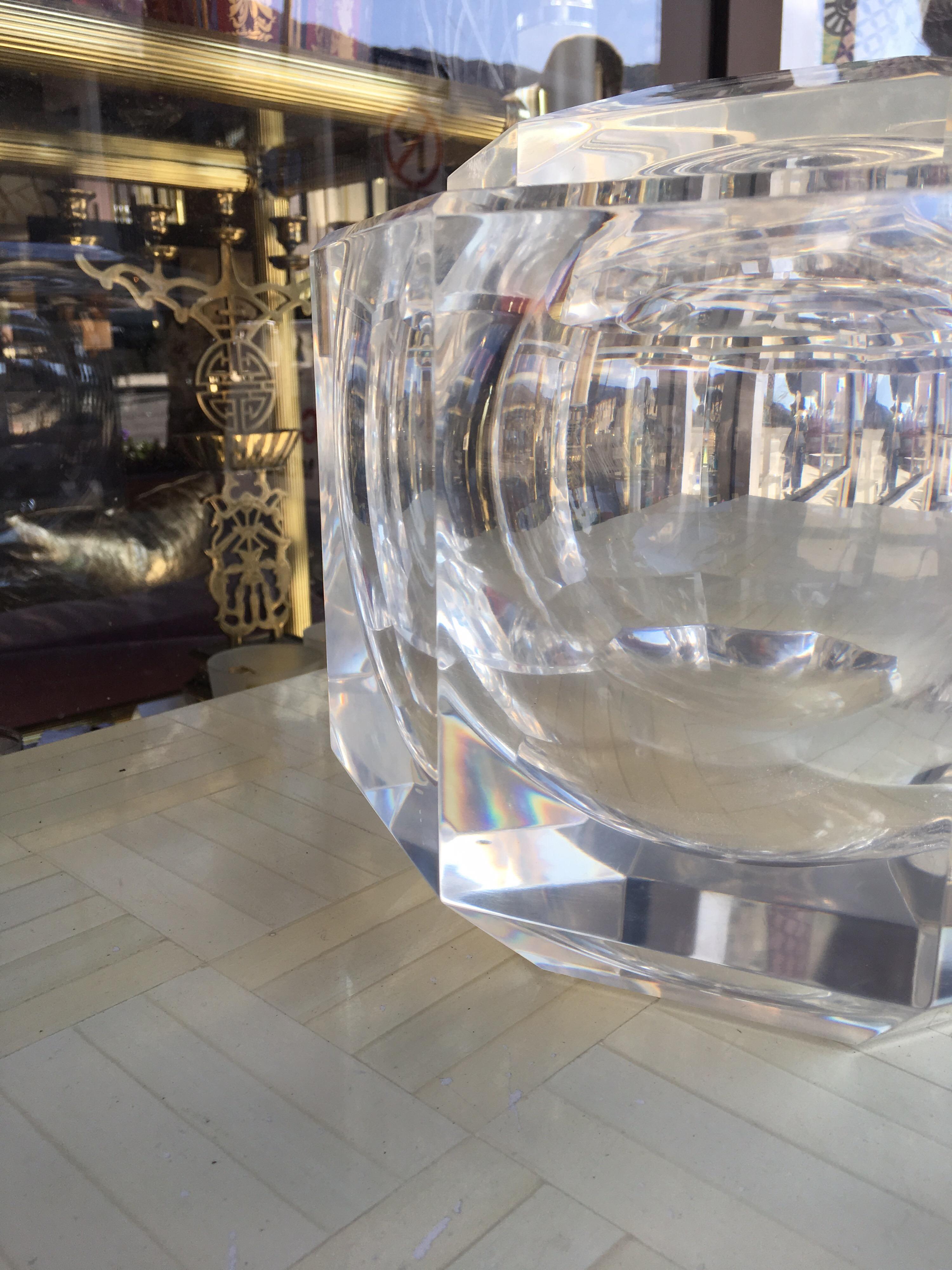 vintage acrylic ice bucket