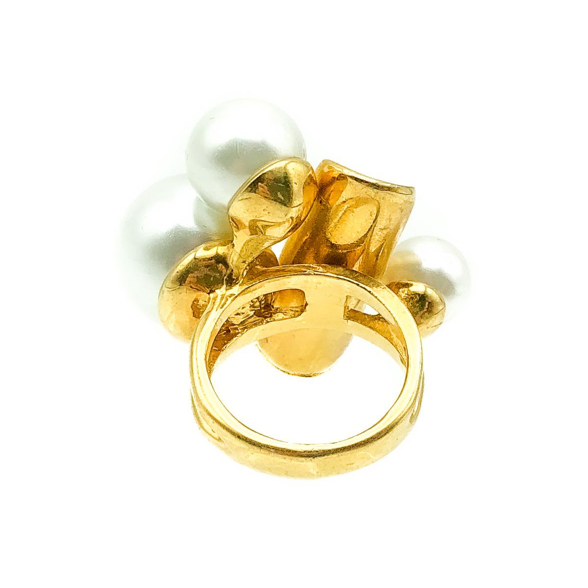 statement pearl ring