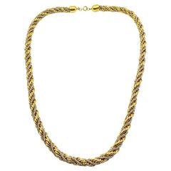 Vintage Statement Two Tone Rope Chain 1990s
