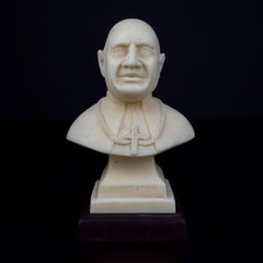 Statua vintage di Papa Joannes XXIII, Italia 1960