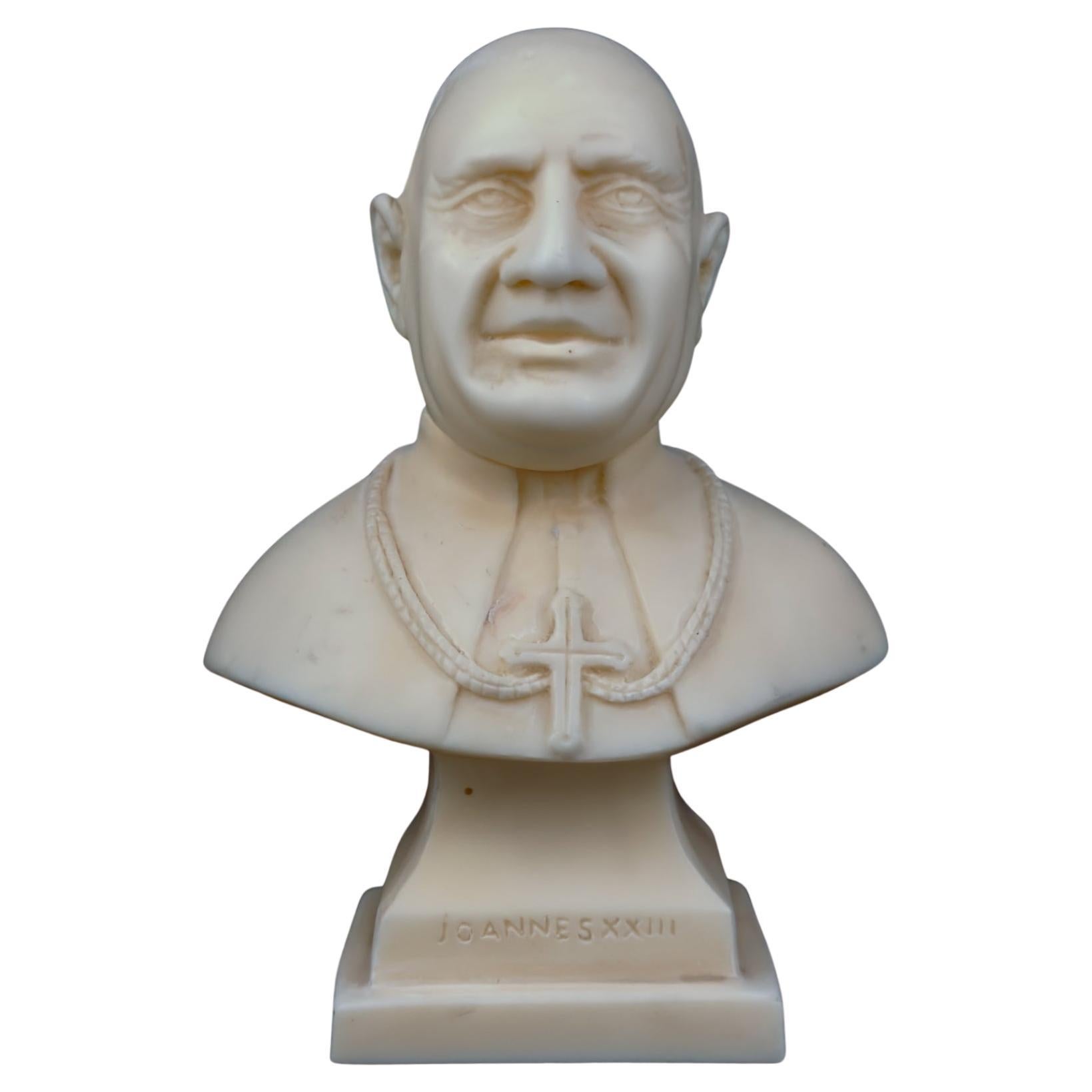 Vintage Statue Pope JOANNES XXIII, Italy 1960s
