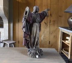 Vintage statue Sacred Heart Jesus Christ