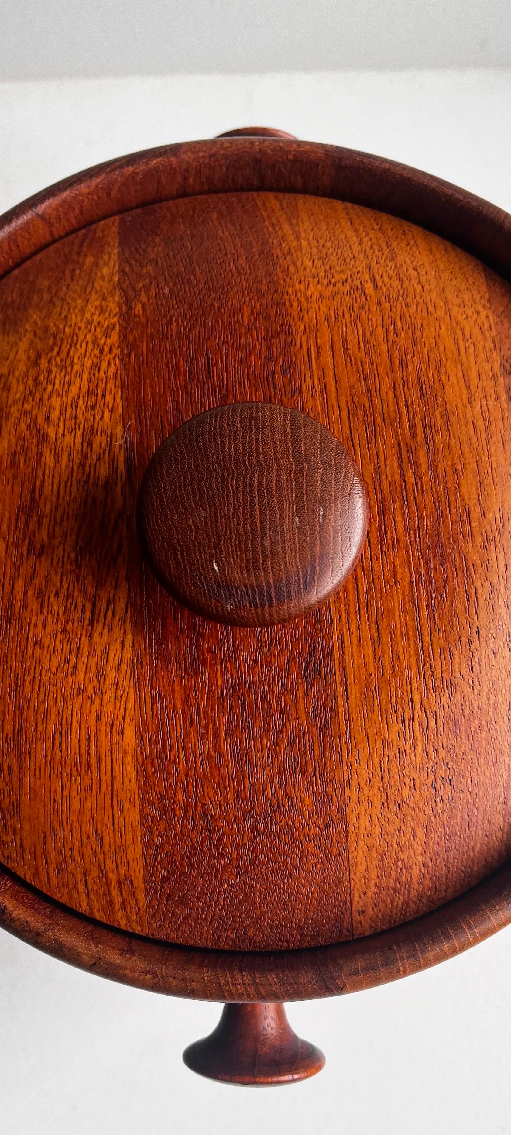 Vintage Eiskübel aus Teakholz von Flemming Digsmed, Dänemark, ca. 1960 im Angebot 7