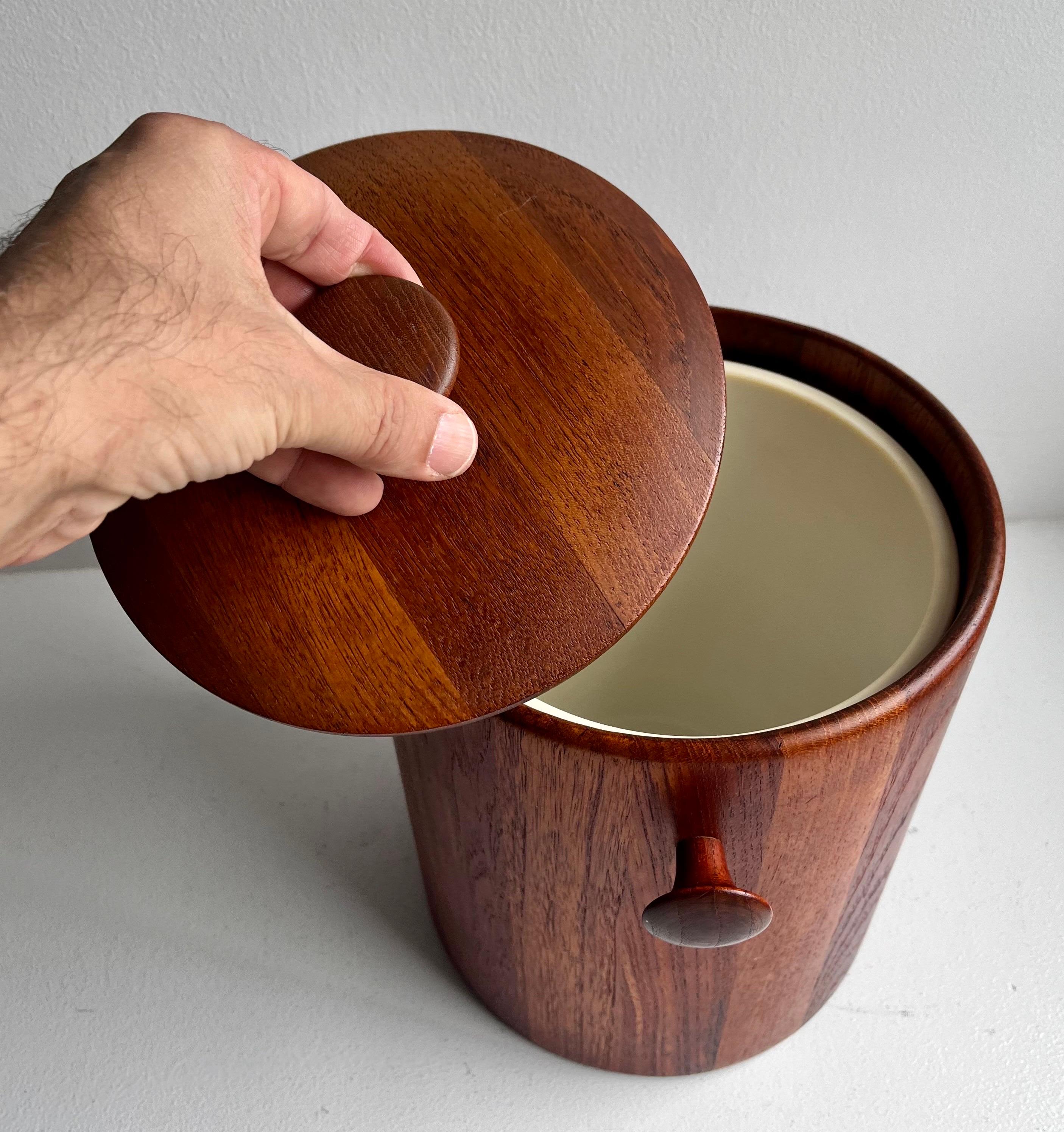 Vintage Eiskübel aus Teakholz von Flemming Digsmed, Dänemark, ca. 1960 (Dänisch) im Angebot