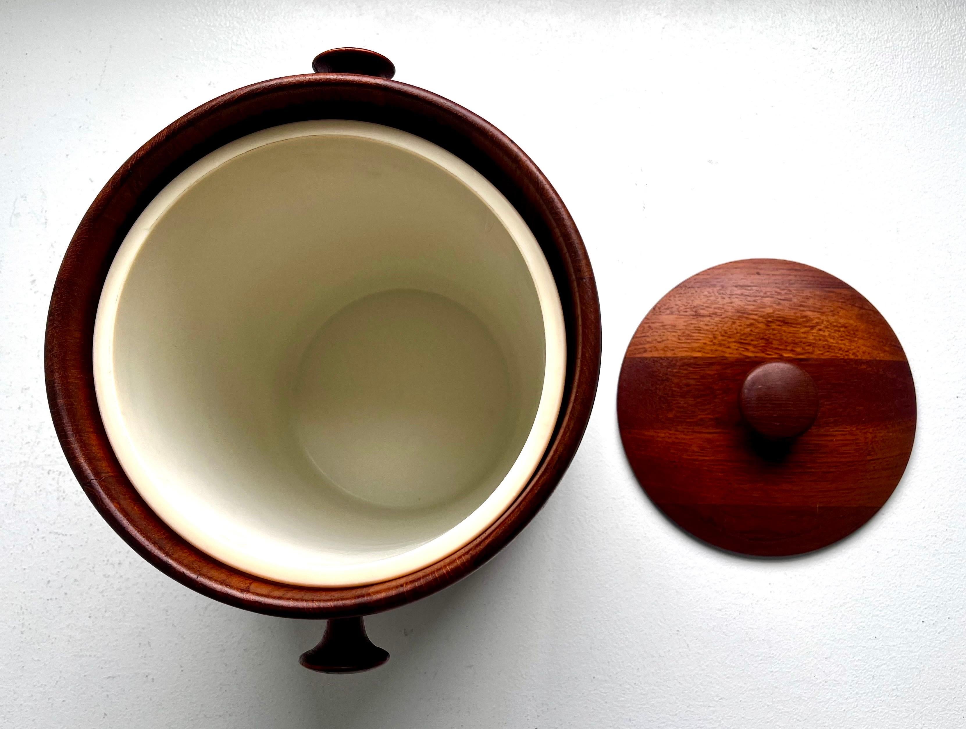 Vintage Eiskübel aus Teakholz von Flemming Digsmed, Dänemark, ca. 1960 im Angebot 2