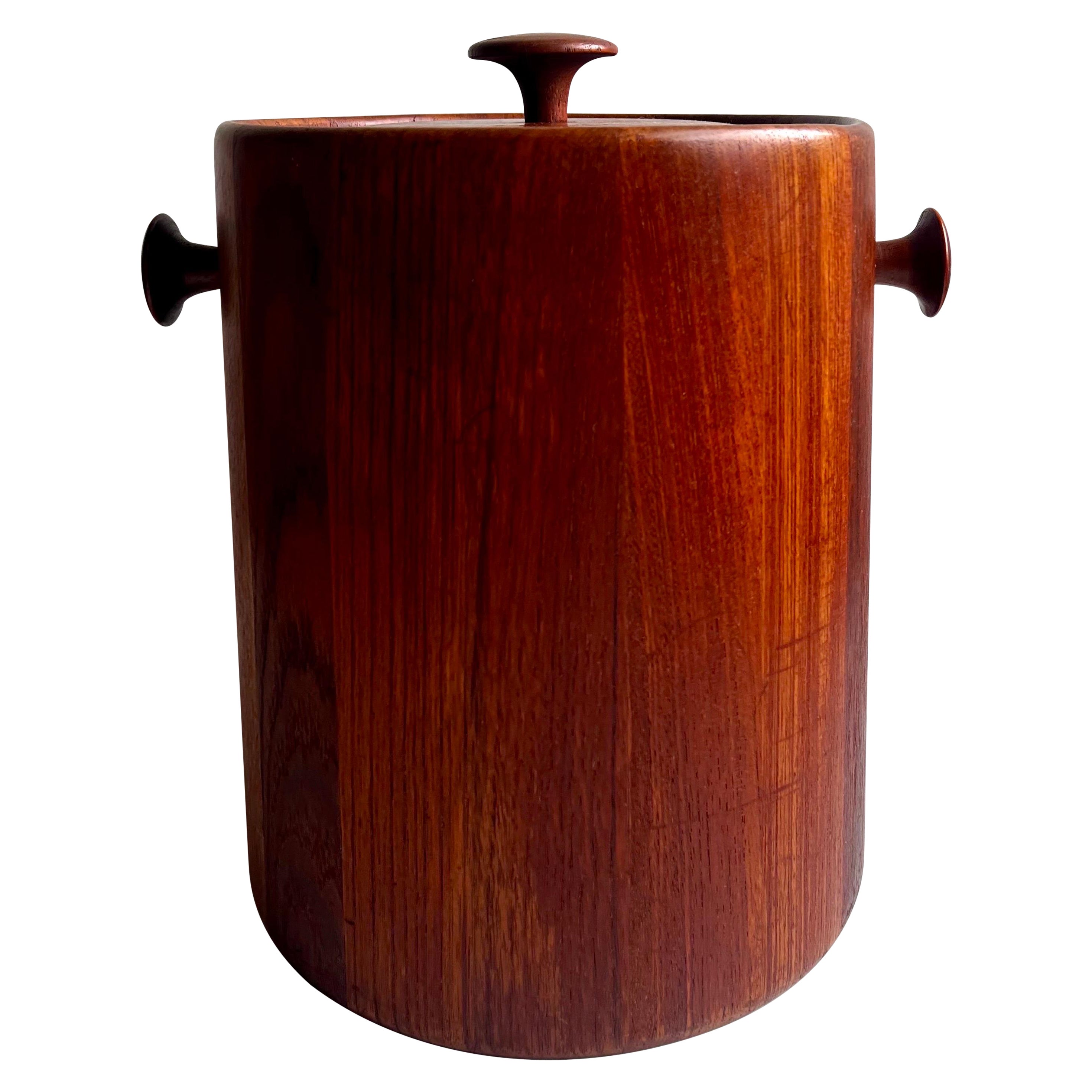 Vintage Eiskübel aus Teakholz von Flemming Digsmed, Dänemark, ca. 1960 im Angebot
