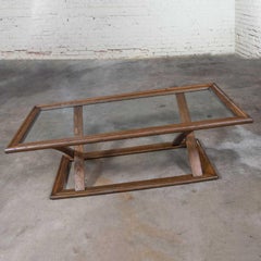StavOak Coffee Table From Jack Daniels’ Barrel Staves by Jobie G. Redmond 1981