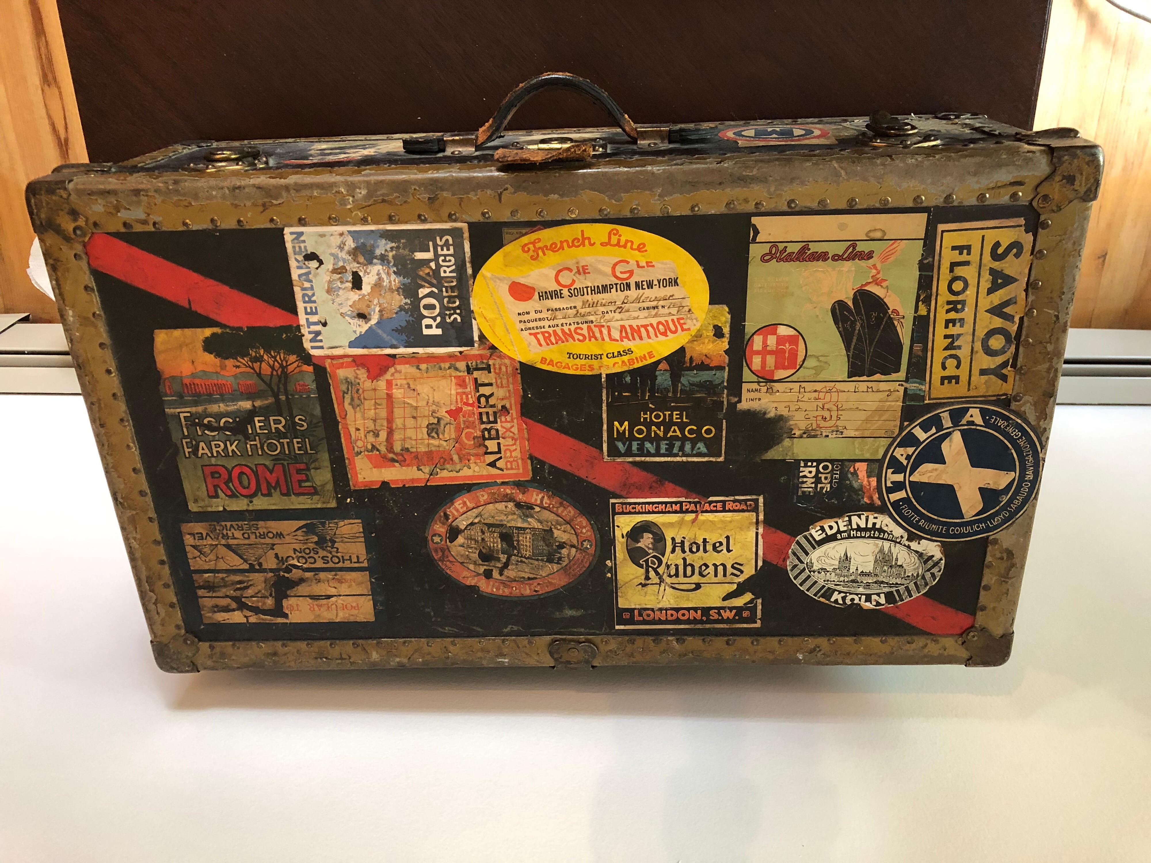 19th Century Vintage Steamer Trunk by Excelsior