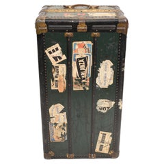 Antique Steamer Trunk Luggage Case Harrison and Co New York