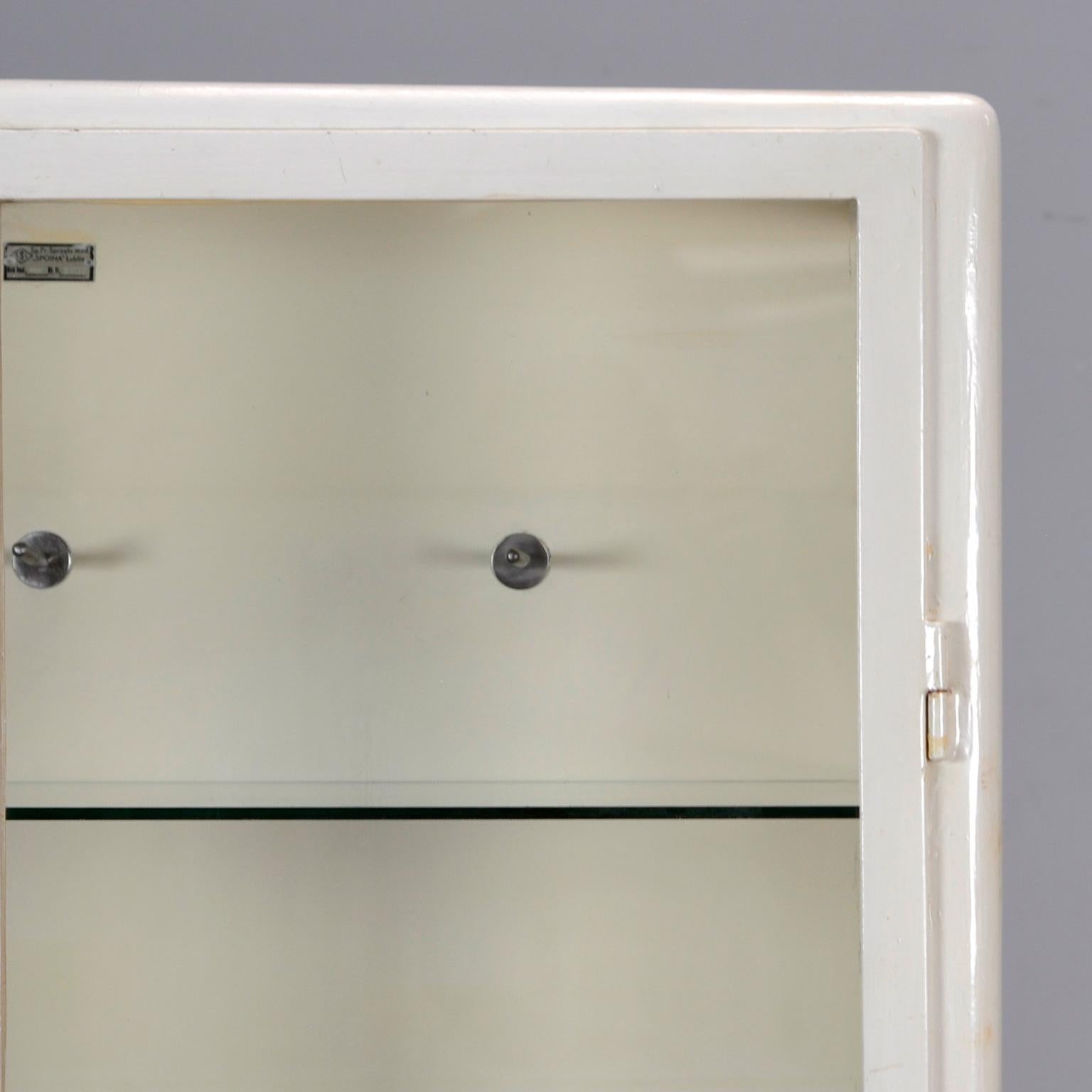 Vintage Steel And Glass Medical Cabinet, 1960’s 6