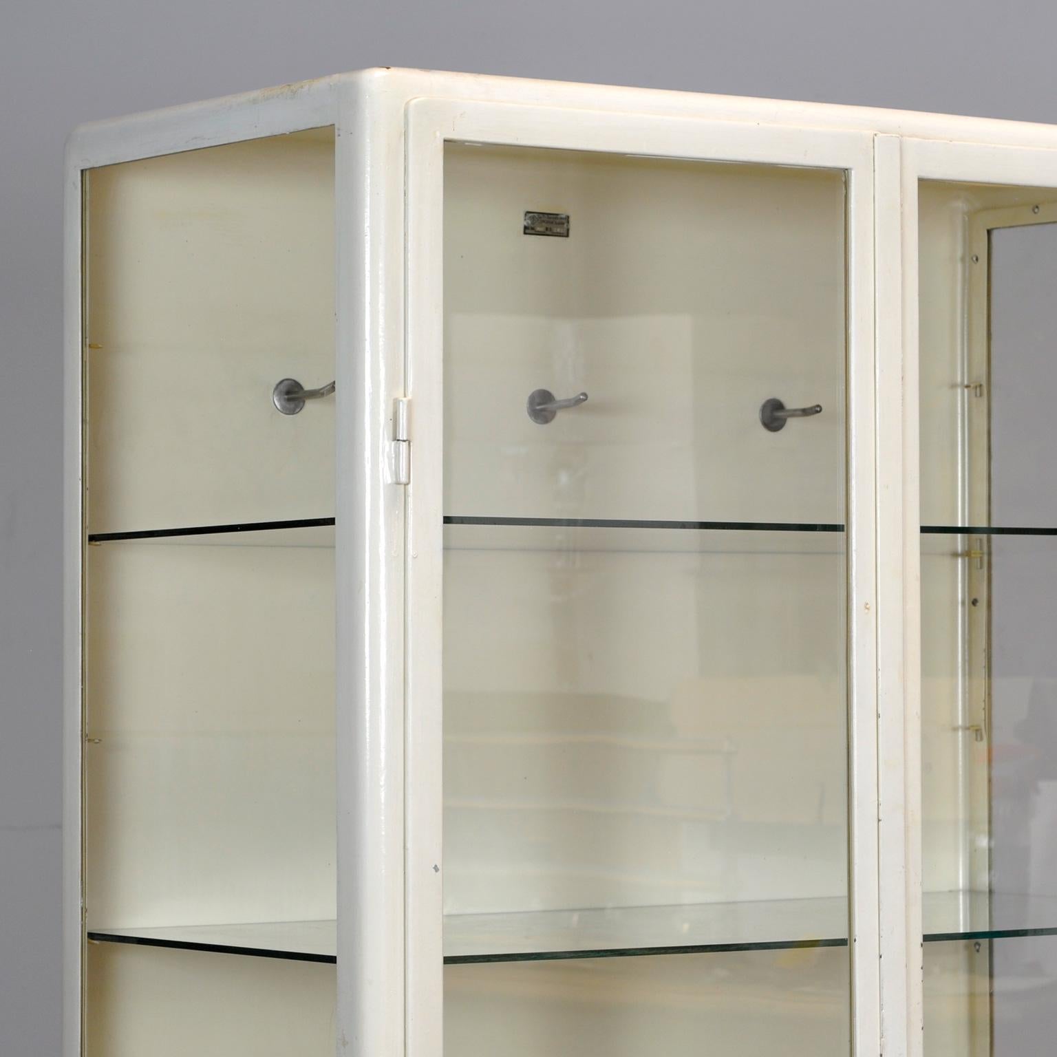 Vintage Steel And Glass Medical Cabinet, 1960’s 2