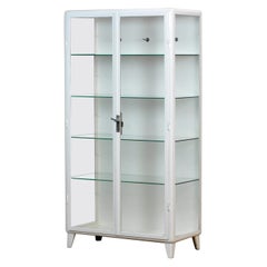 Vintage Steel And Glass Medical Cabinet, 1960s
